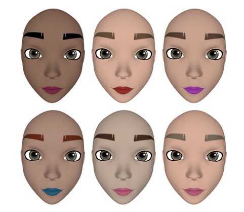 Development of a method for changing the surface properties of a three-dimensional user avatar