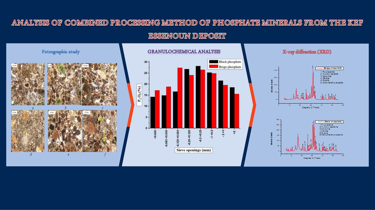 Analysis of combined processing method of phosphate minerals from the Kef Essenoun deposit