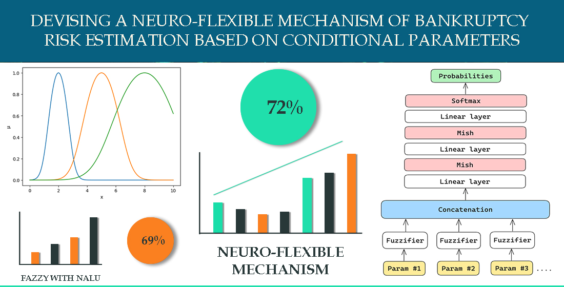 Developing a neuro-flexible mechanism of bankruptcy risk estimation based on conditional parameters