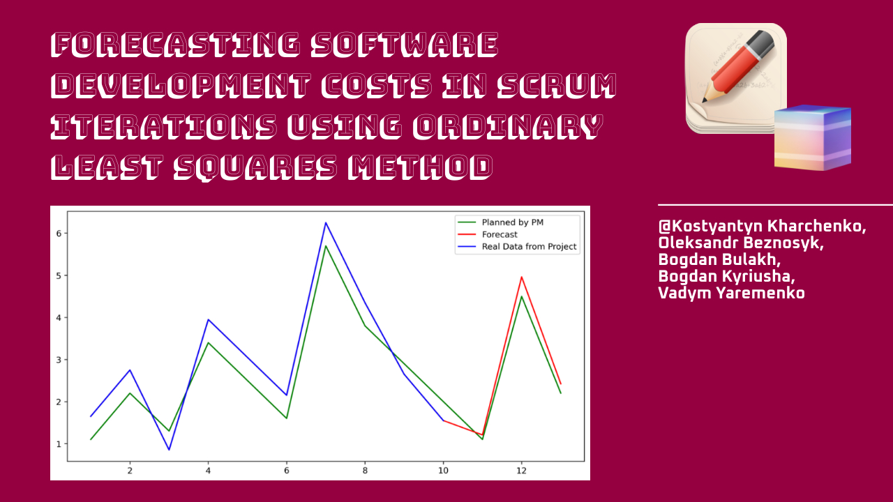 Forecasting software development costs in scrum iterations using ordinary least squares method