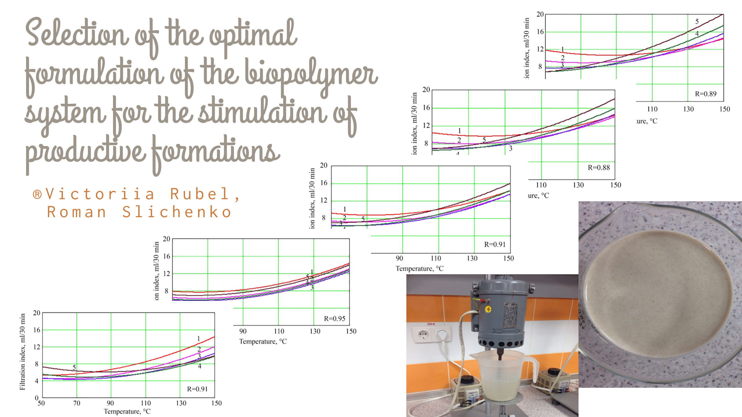 Selection of the optimal formulation of the biopolymer system for the stimulation of productive formations