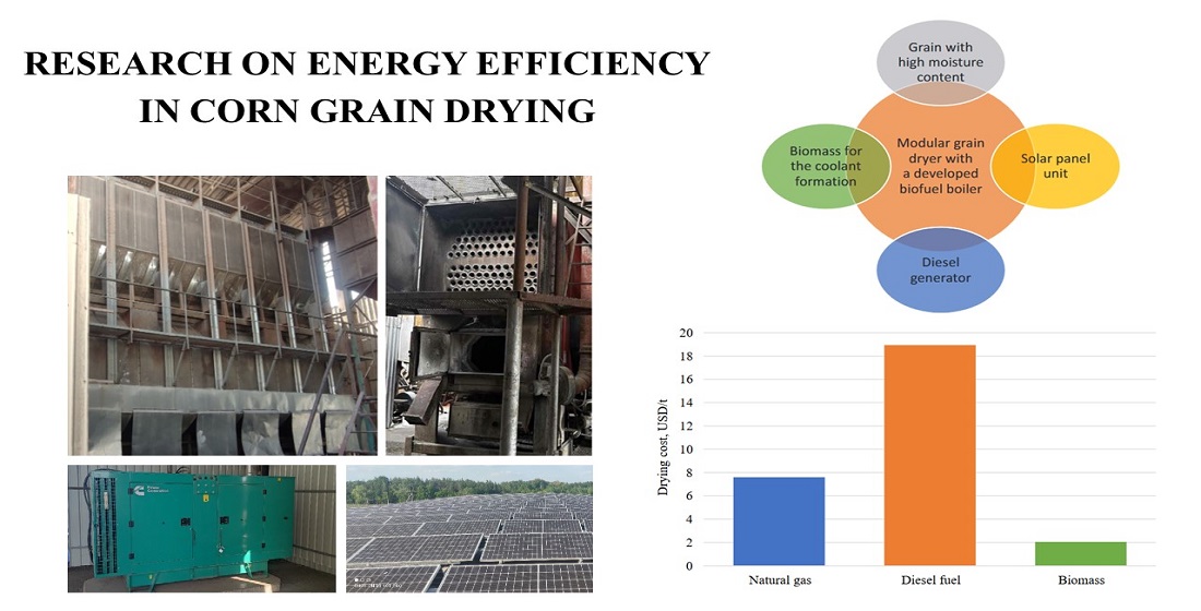 Determination on energy efficiency in corn grain drying