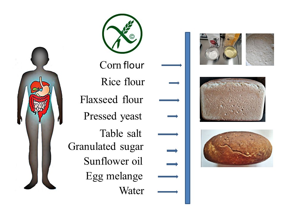 Development of gluten-free products technology using flax flour