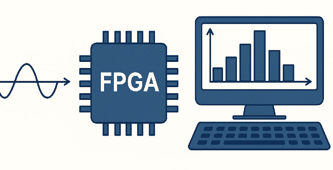 Development of hardware-software model for signal spectrum computation using Fast Fourier Transform based on FPGA