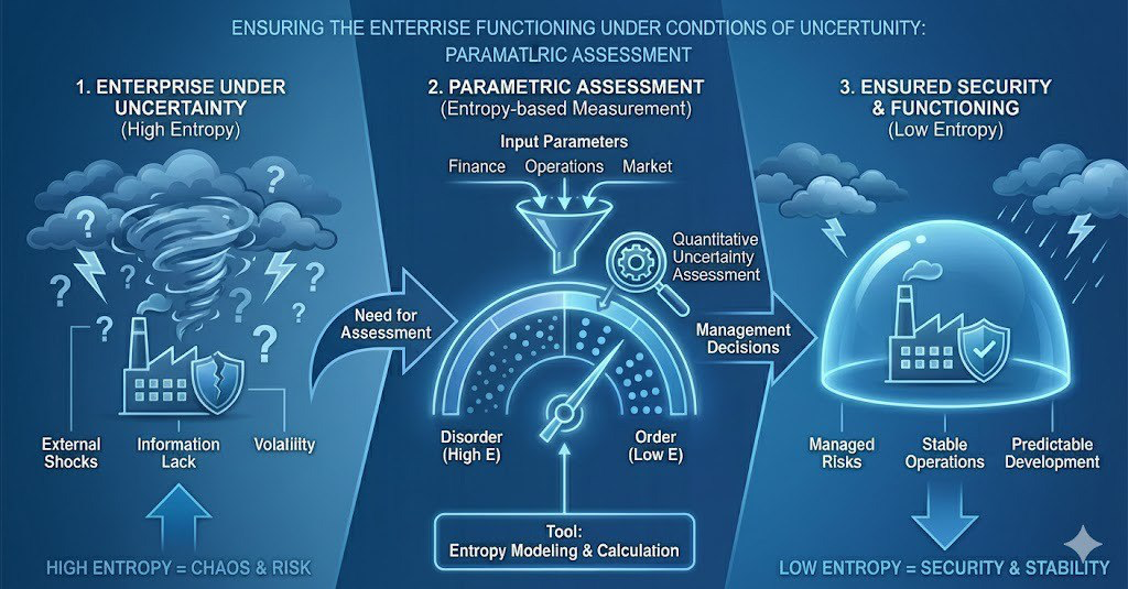 Ensuring the enterprise functioning under conditions of uncertainty: parametric assessment