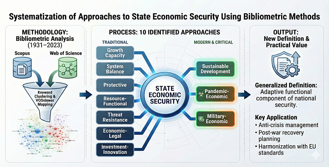 Systematization of approaches to state economic security using bibliometric methods