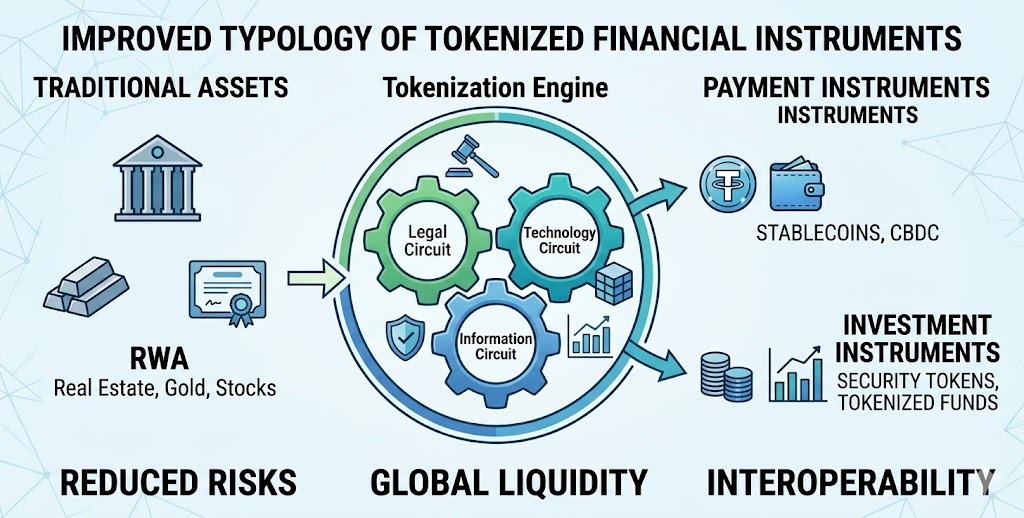 Improvement of the typology of tokenized financial instruments