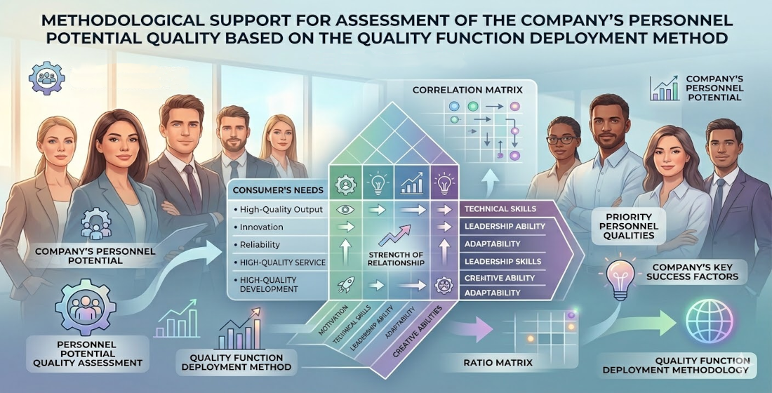 Methodological support for assessment of the company’s personnel potential quality based on the quality function deployment method