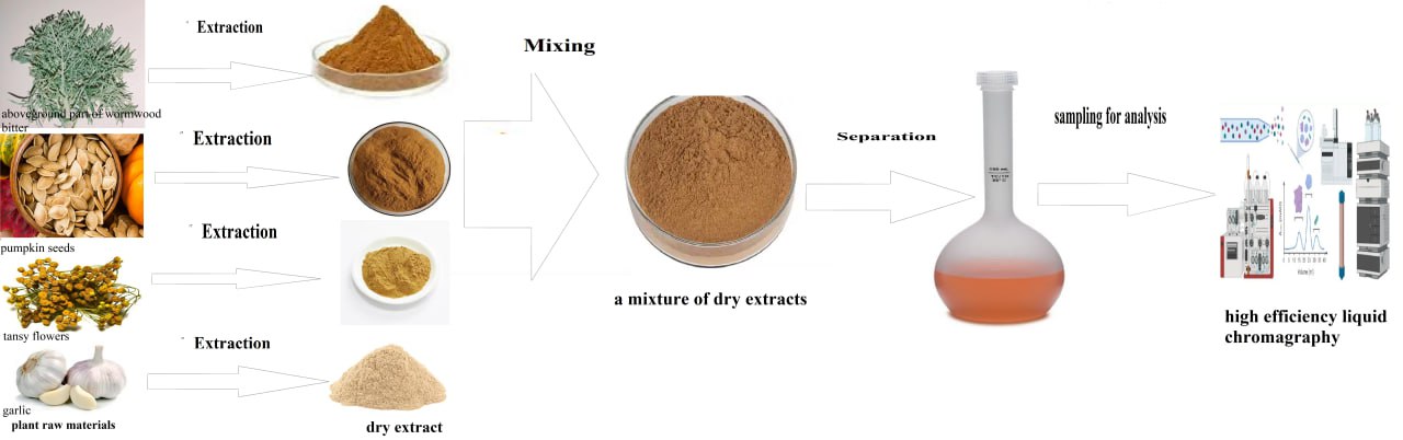 Розробка технології отримання сухого екстракту «Гельмінт АРТ» та дослідження його протигельмінної активності