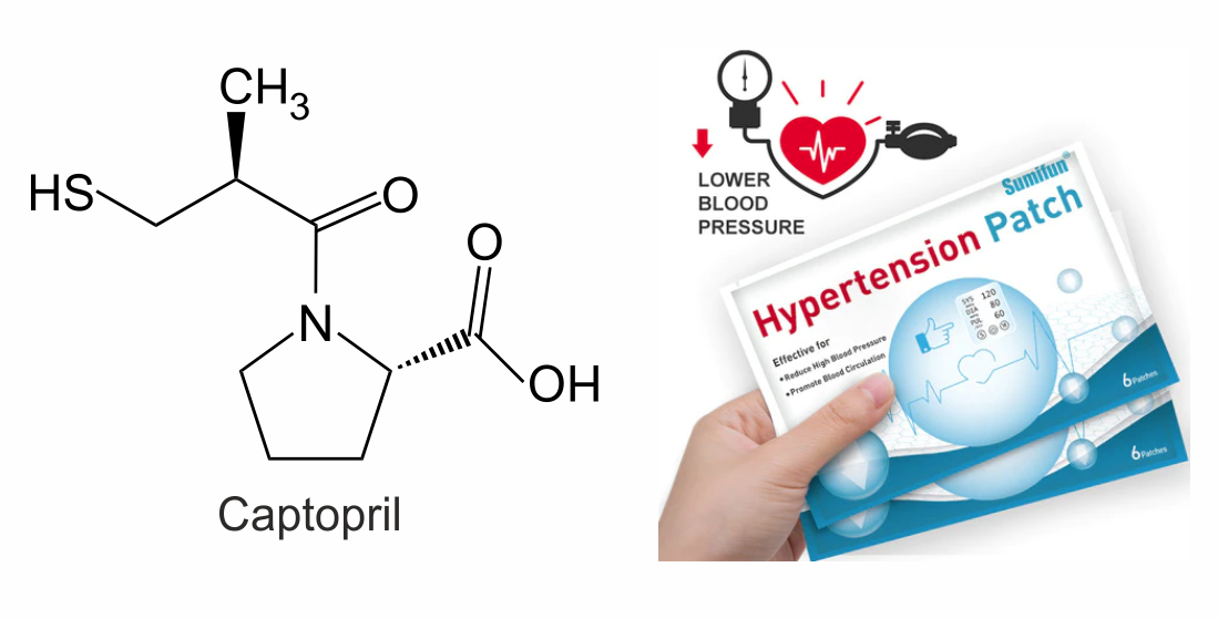 Preformulation studies on the development of a transdermal therapeutic system with captopril