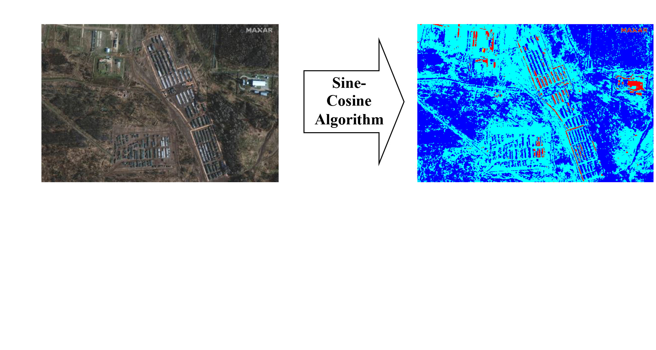 Devising a method for segmenting images acquired from space optical and electronic observation systems based on the Sine-Cosine algorithm 