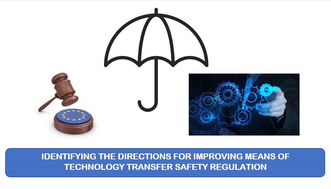 Визначення напрямків вдосконалення засобів регулювання безпечності трансферу технологій