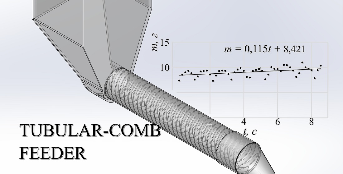 Determining the pattern of loose material movement in screw and tubular-comb feeders