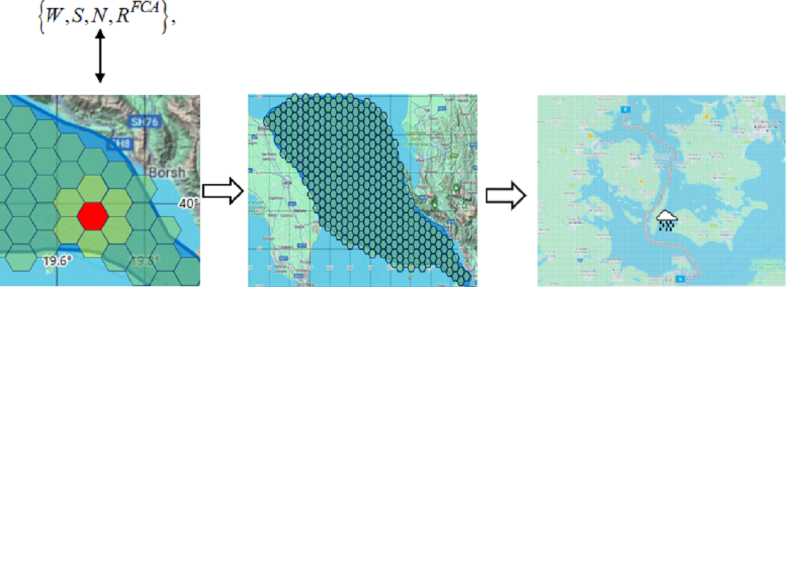 Application of fuzzy cellular automata to optimize a vessel route considering the forecasted hydrometeorological conditions