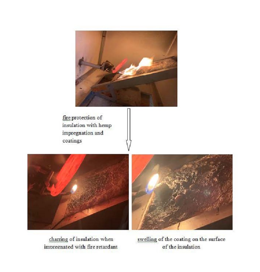 Revealing patterns in reducing the fire-hazardous properties of insulation made from plant raw materials