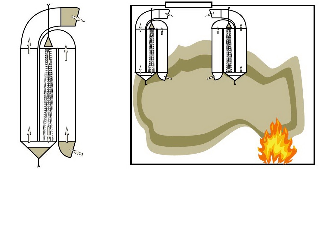 Determining working characteristics of the excess air pressure system in an emergency hatch based on jet water-gas ejectors