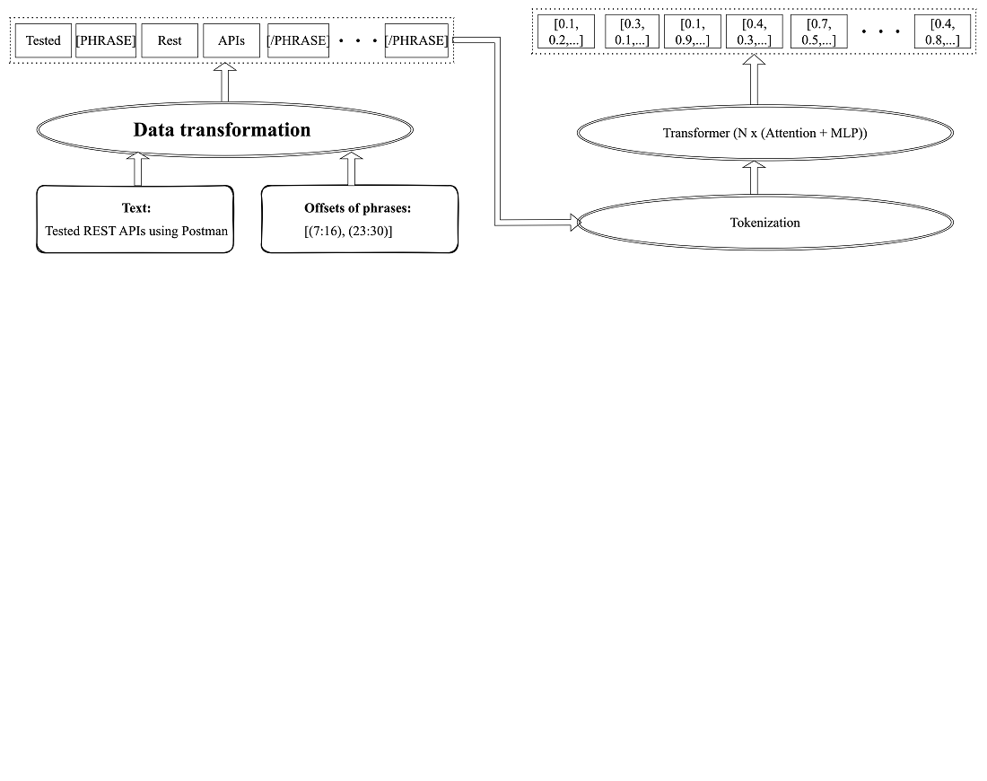 Improving information theory of context-aware phrase embeddings in HR domain