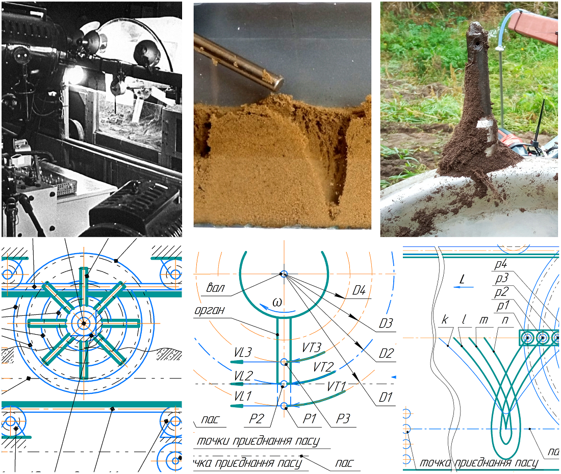 Improving the soil ditch for studying rotary tools taking into account the kinematic features of interaction with the soil