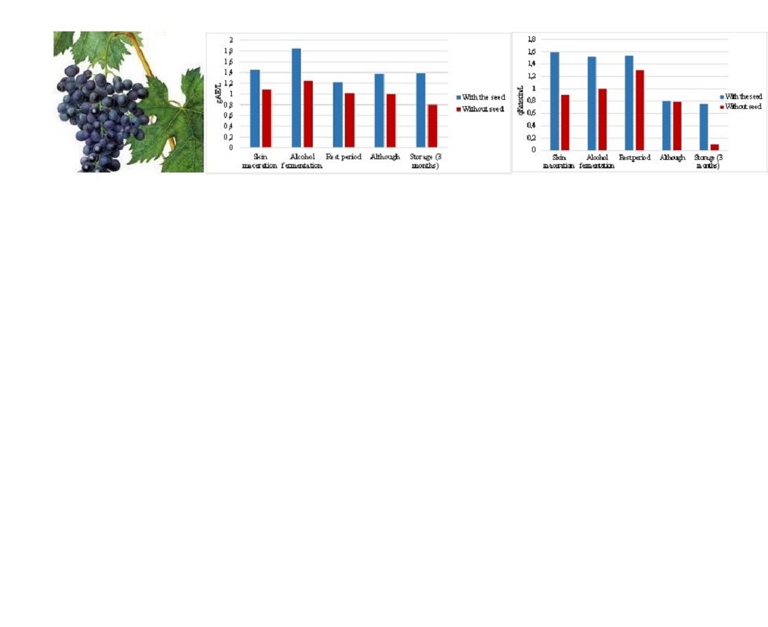 Identifying the influence of various technological techniques on the indicators of the composition of bunches and wine samples of the madras grape variety