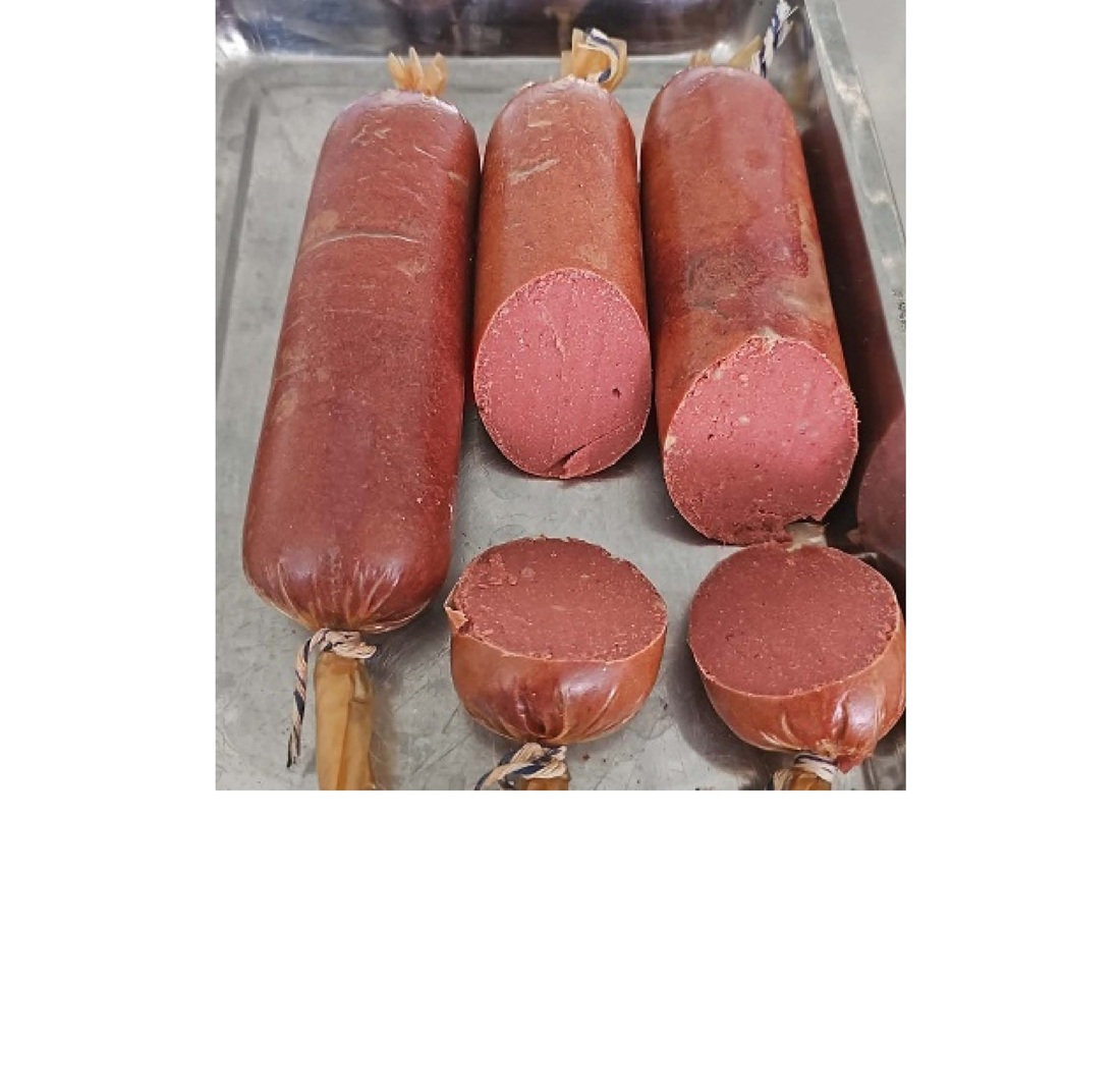 Developing a sausage product which have increased nutritional value and improved amino acid properties