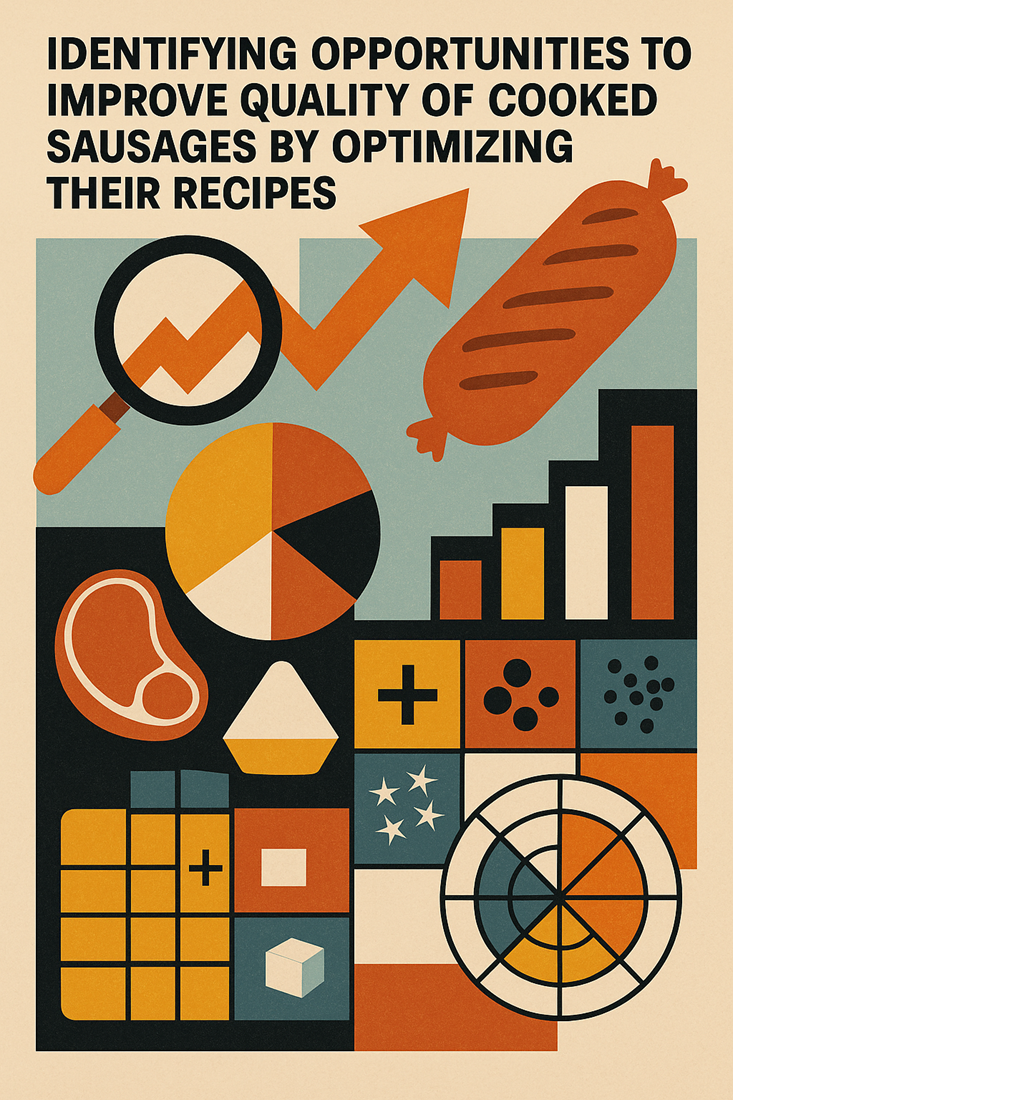 Identifying opportunities to improve quality of cooked sausages by optimizing their recipes