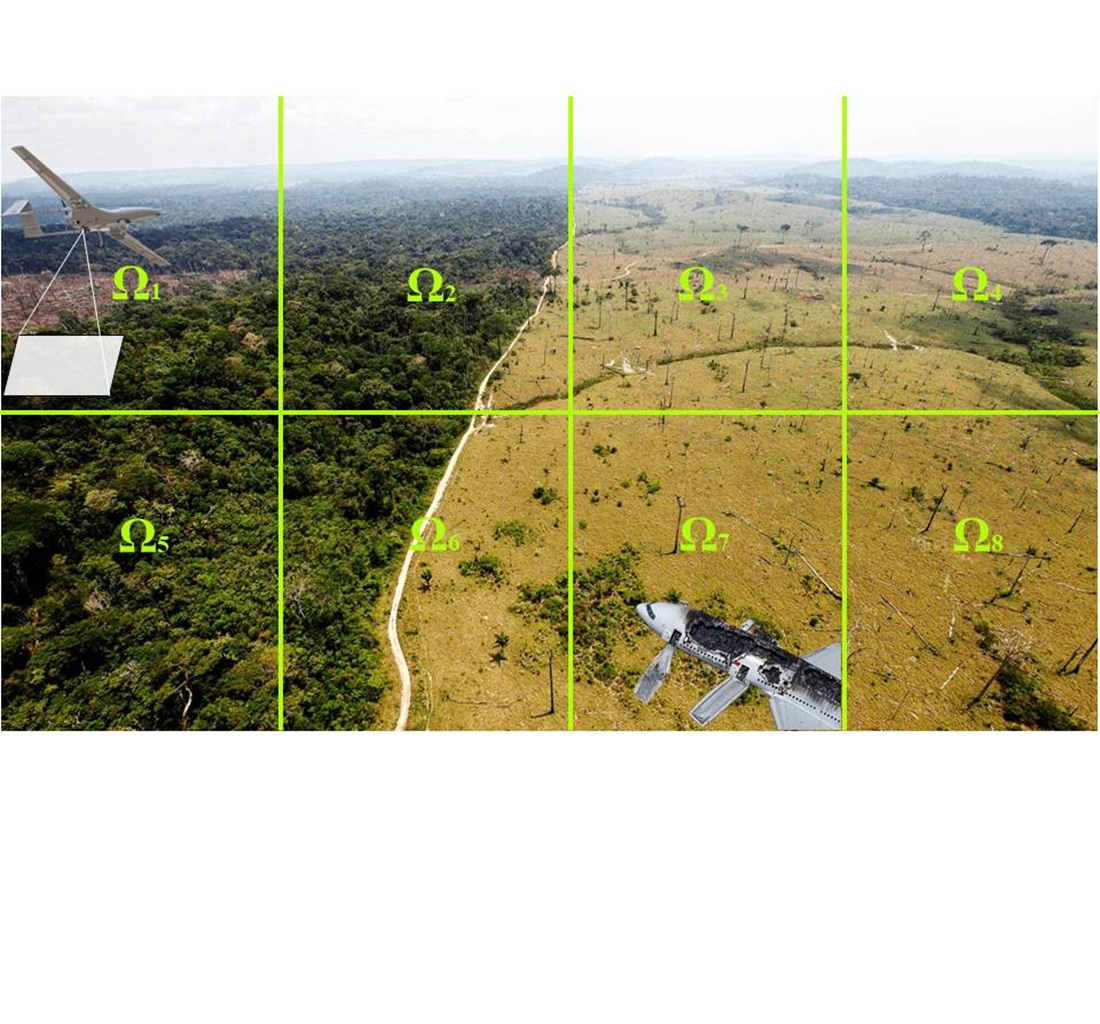 Devising a method of discrete search for a plane that crashed by using the Blackwell–Black–Kadan ratio