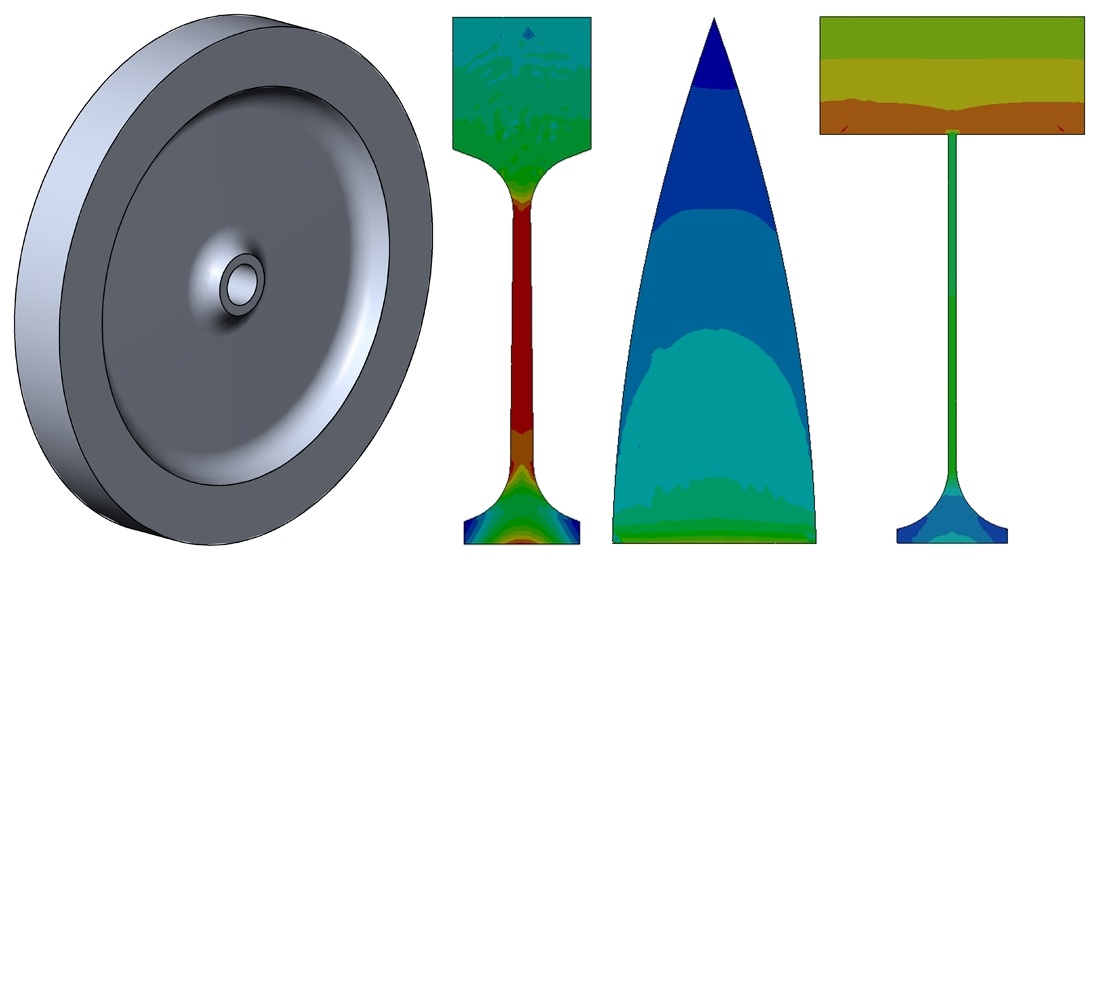 Substantiating the optimal shape of a bimetal flywheel