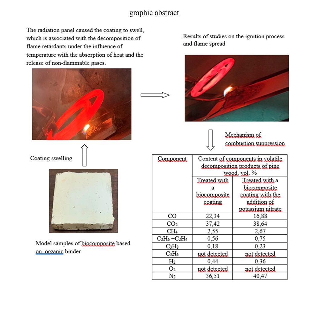 Establishing the thermal changes in the foam layer of a biocomposite coating upon the addition of potassium nitrate