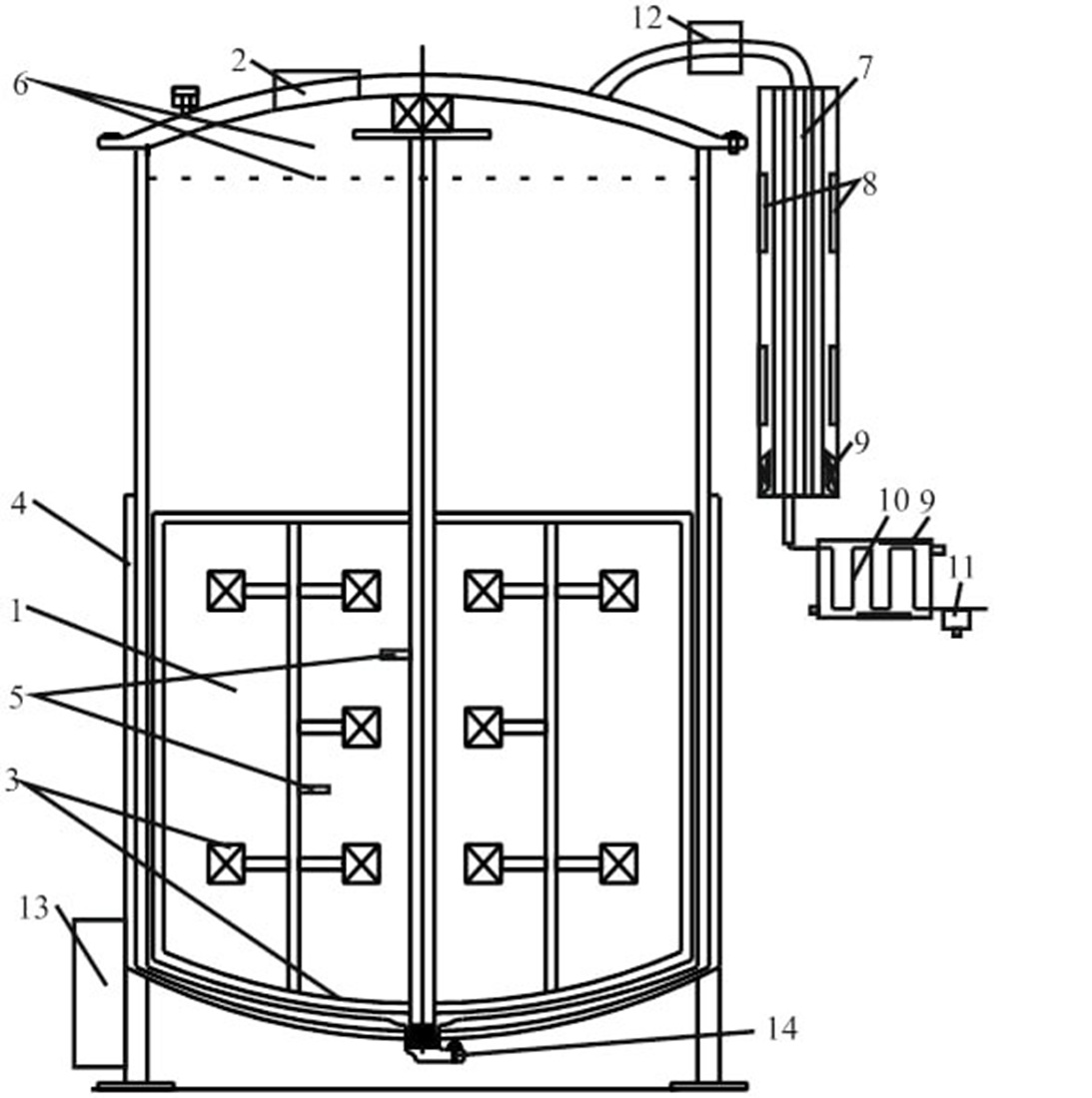Improved vacuum evaporator for concentrating fruit and berry raw materials