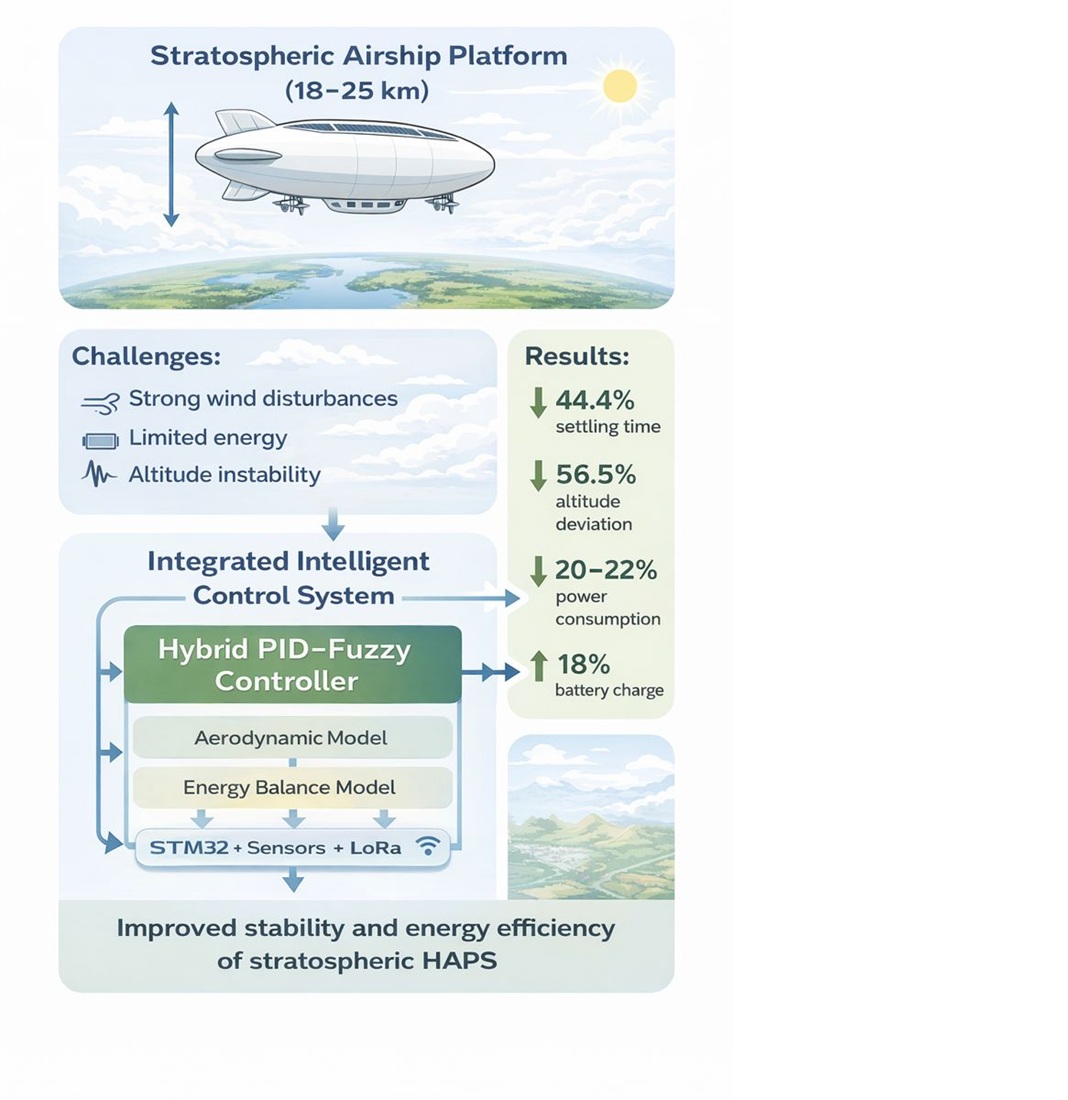 Development of an intelligent control and energy management system for stratospheric telecommunication airships