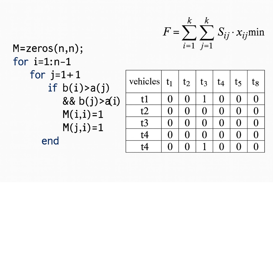 Development of a hierarchical transportation planning model with local segmentation of orders and adaptive vehicle selection
