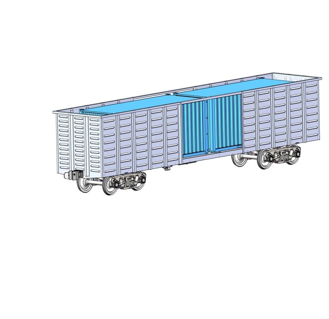 Determining the loading on the body of a covered wagon modernized for container transportation