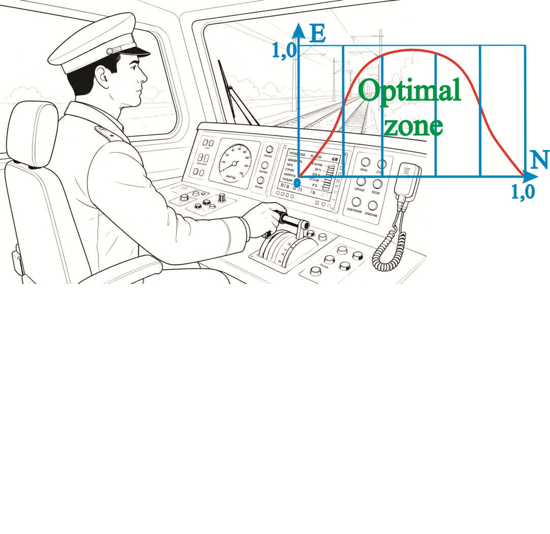 Devising a method for determining the workload on a locomotive driver based on a multicriteria additive model to improve railroad transport safety